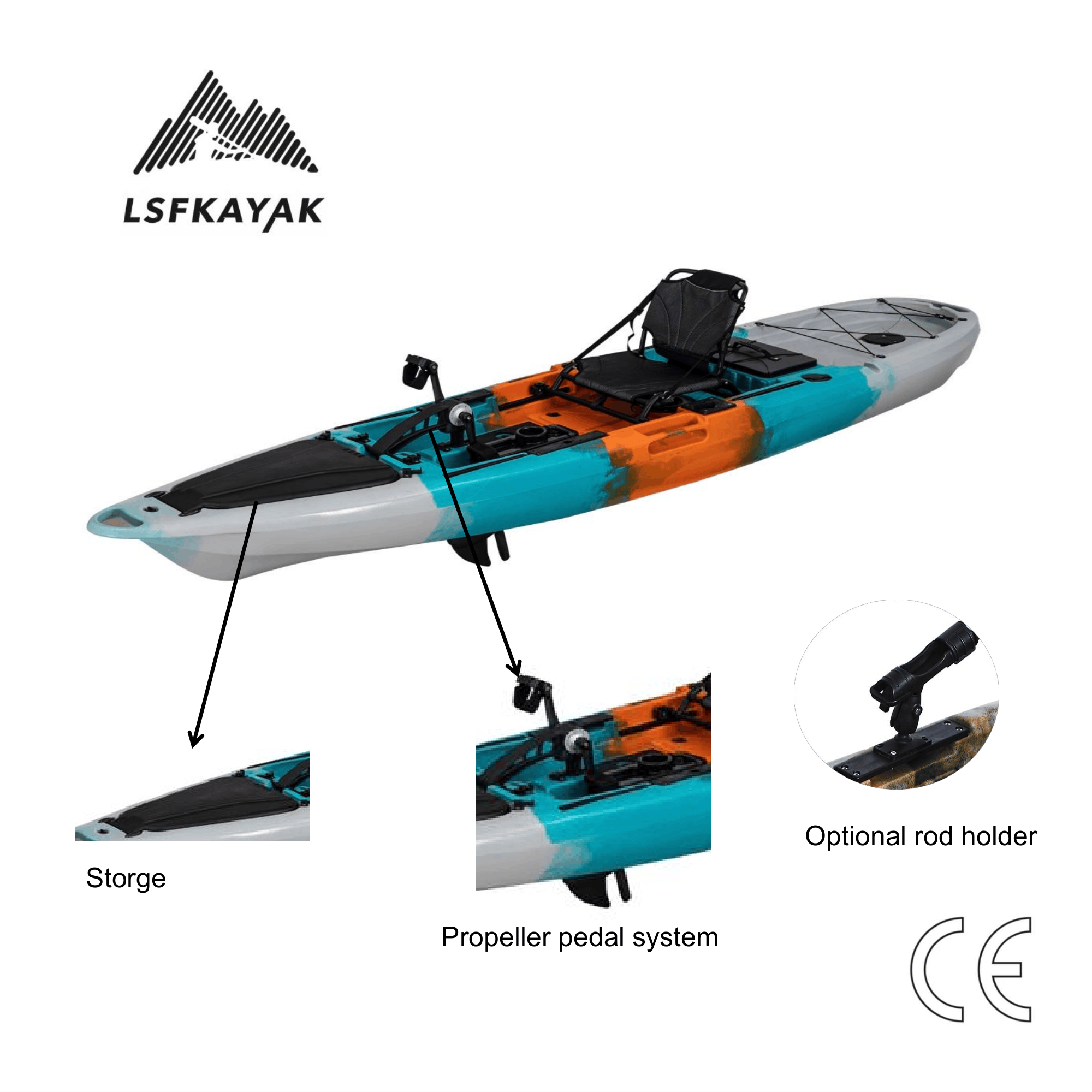 Рыболовный каяк Mirage Propel  – обзор и цена Fishing Kayak Pedal Drive