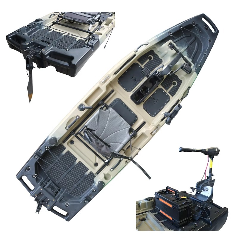 Одноместный моторизованный мор – обзор и цена Fishing Kayak Pedal Drive