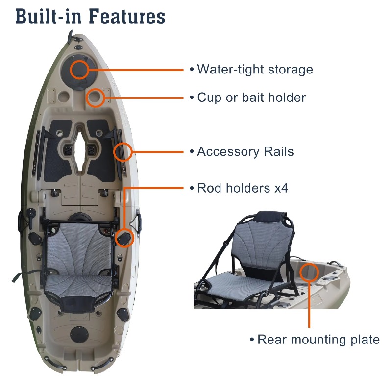 Новинка 2026 года: Модульный,  – обзор и цена Fishing Kayak Pedal Drive